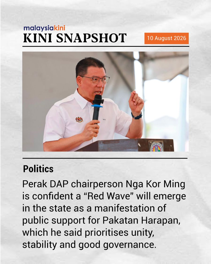 SNAPSHOT | Penang local councils to cancel new system fines; 'Red Wave' will emerge in Perak - Nga