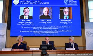 Sleuths of 'spooky' quantum science win Nobel physics prize