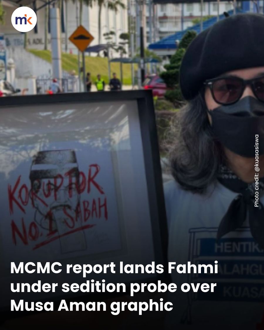 MCMC report lands Fahmi under sedition probe over Musa Aman graphic