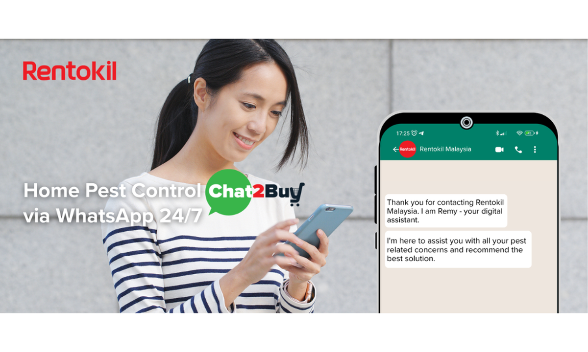 Rentokil launches 24/7 WhatsApp Chat2Buy for home pest control