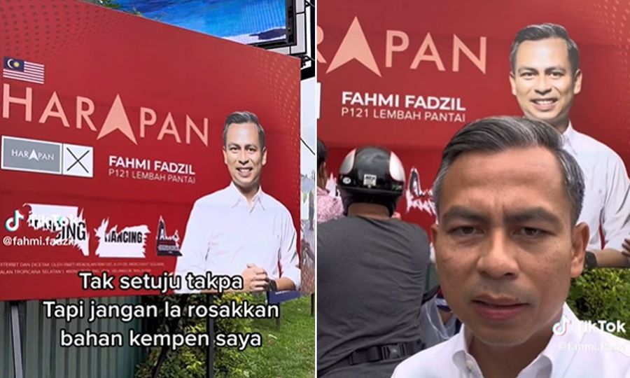 Polis kesan individu khianat poster Fahmi Fadzil
