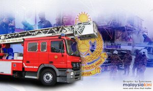 Kuil dilanda banjir, 17 penganut Hindu diselamatkan bomba