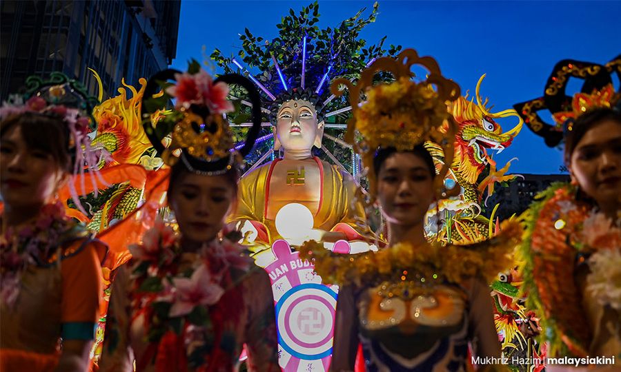 Wesak procession back in full swing