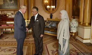 Agong, Raja Permaisuri pay courtesy call on King Charles