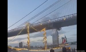 Two killed, 17 injured in New York ship-bridge collision