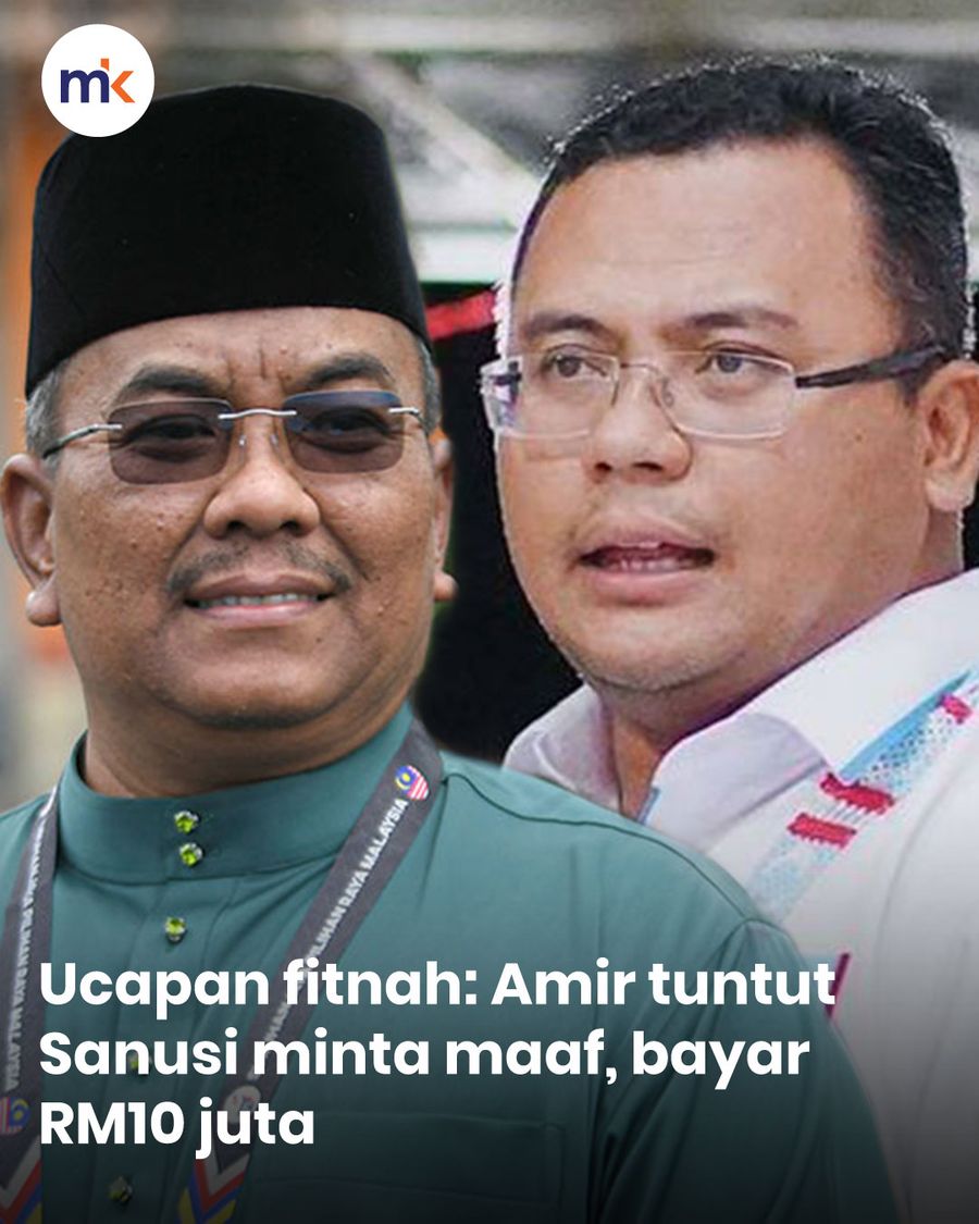 Ucapan fitnah: Amir tuntut Sanusi minta maaf, bayar RM10 juta