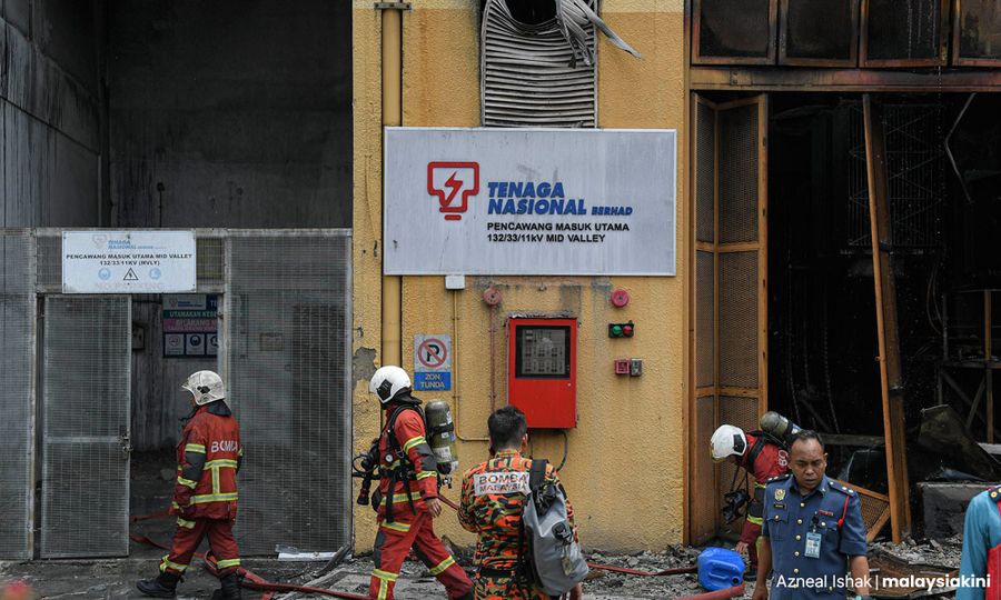 TNB, Fire Dept probing cause of blaze at Mid Valley Megamall 