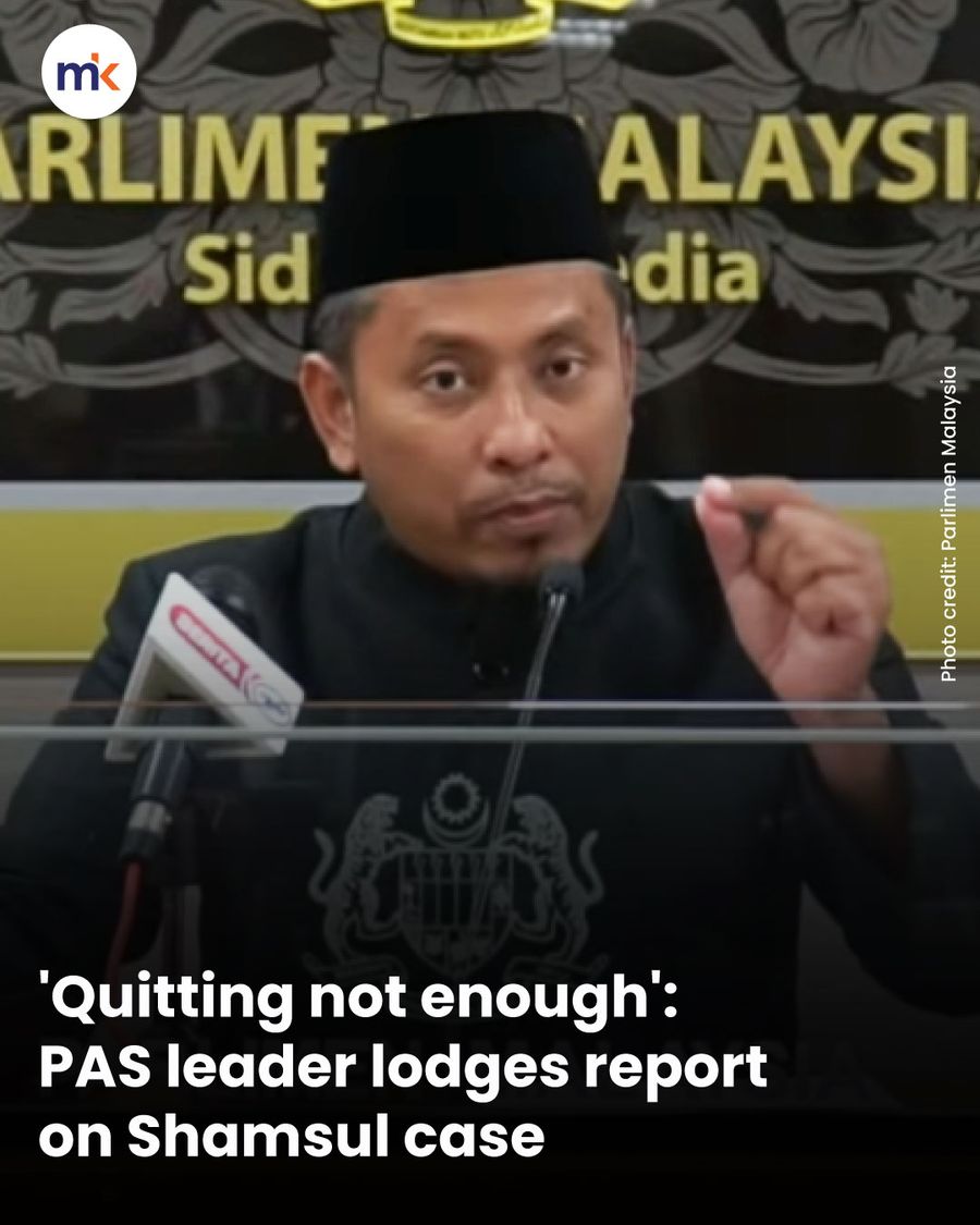 'Quitting not enough': PAS leader lodges report on Shamsul case