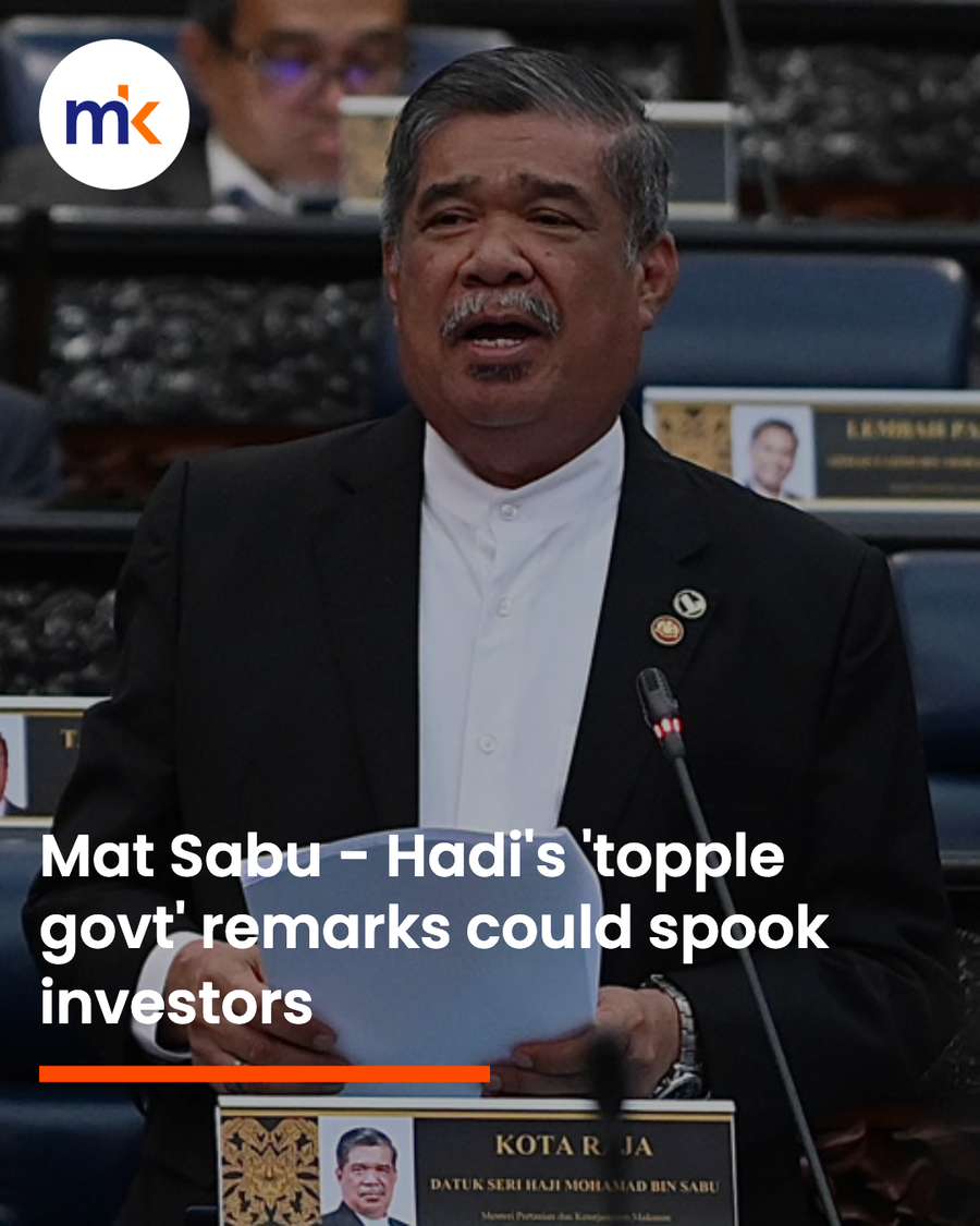 Mat Sabu - Hadi's 'topple govt' remarks could spook investors