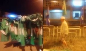 Penyokong PAS protes calon Bersatu di DUN Kijal