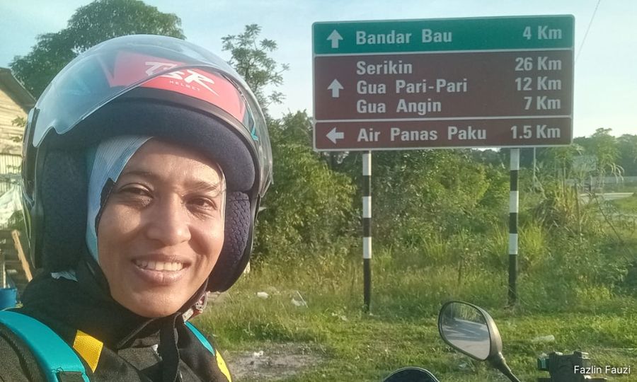Wanita OKU naik kapcai kembara Sarawak, Sabah