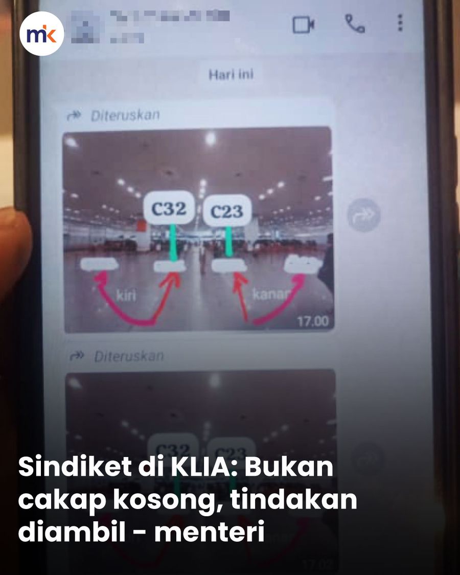 Sindiket di KLIA: Bukan cakap kosong, tindakan diambil - menteri