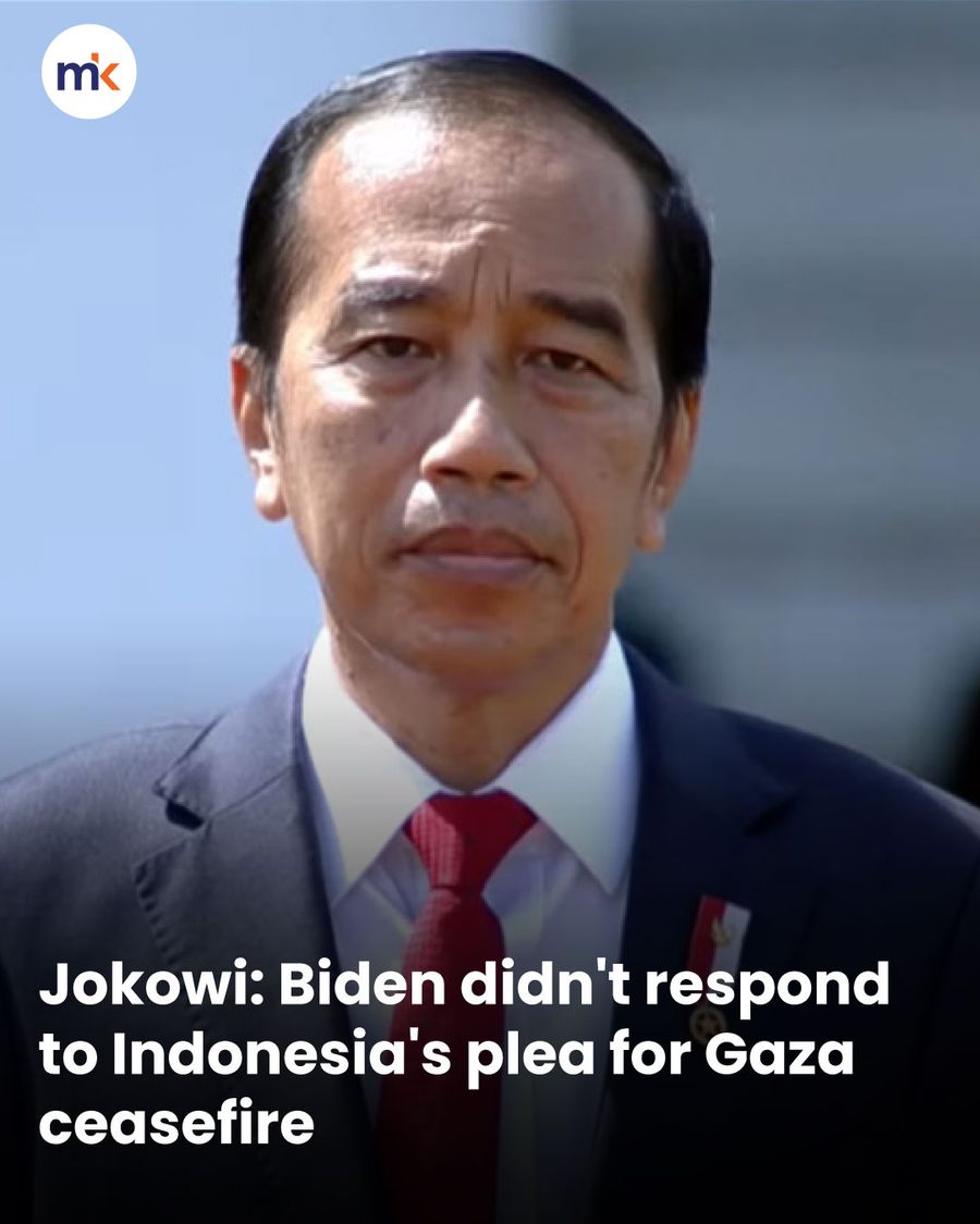 Jokowi: Biden didn't respond to Indonesia's plea for Gaza ceasefire