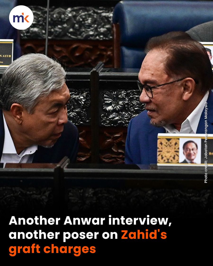 Another Anwar interview, another poser on Zahid's graft charges