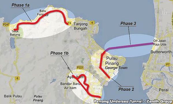 槟第三通道路线将调整，曹观友拒评建海隧或大桥