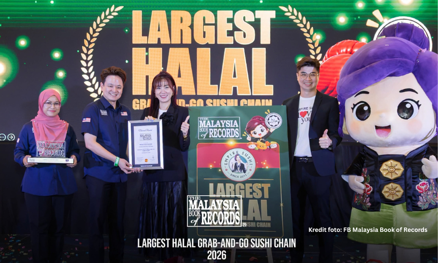 Empire Sushi catat rekod MBOR, miliki 133 premis halal Grab-and-Go