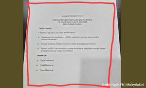 Tiada maklumat: Adun hentam jawapan ‘pemalas’ tentang Unisel