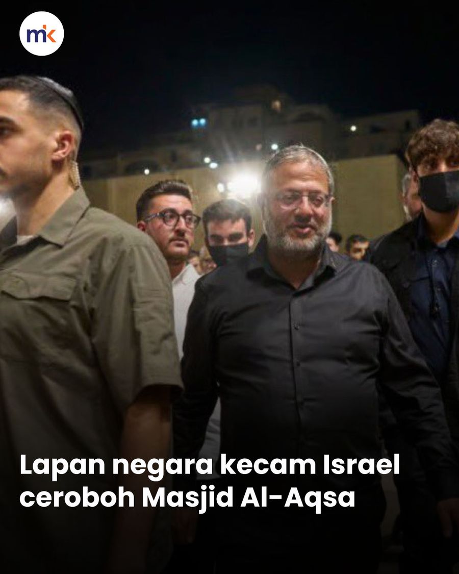 Lapan negara kecam Israel ceroboh Masjid Al-Aqsa