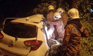 Bapa bersama bayi 10 bulan maut, kereta bertembung treler