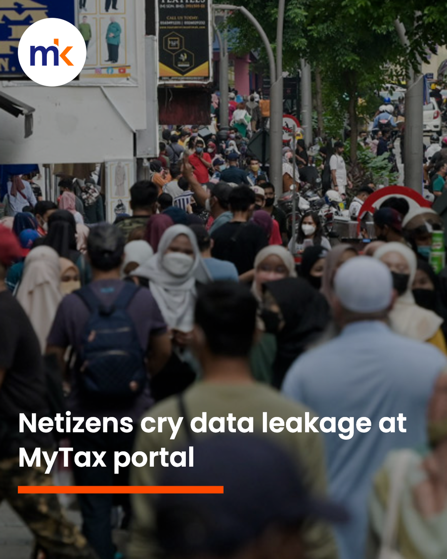 Netizens cry data leakage at MyTax portal