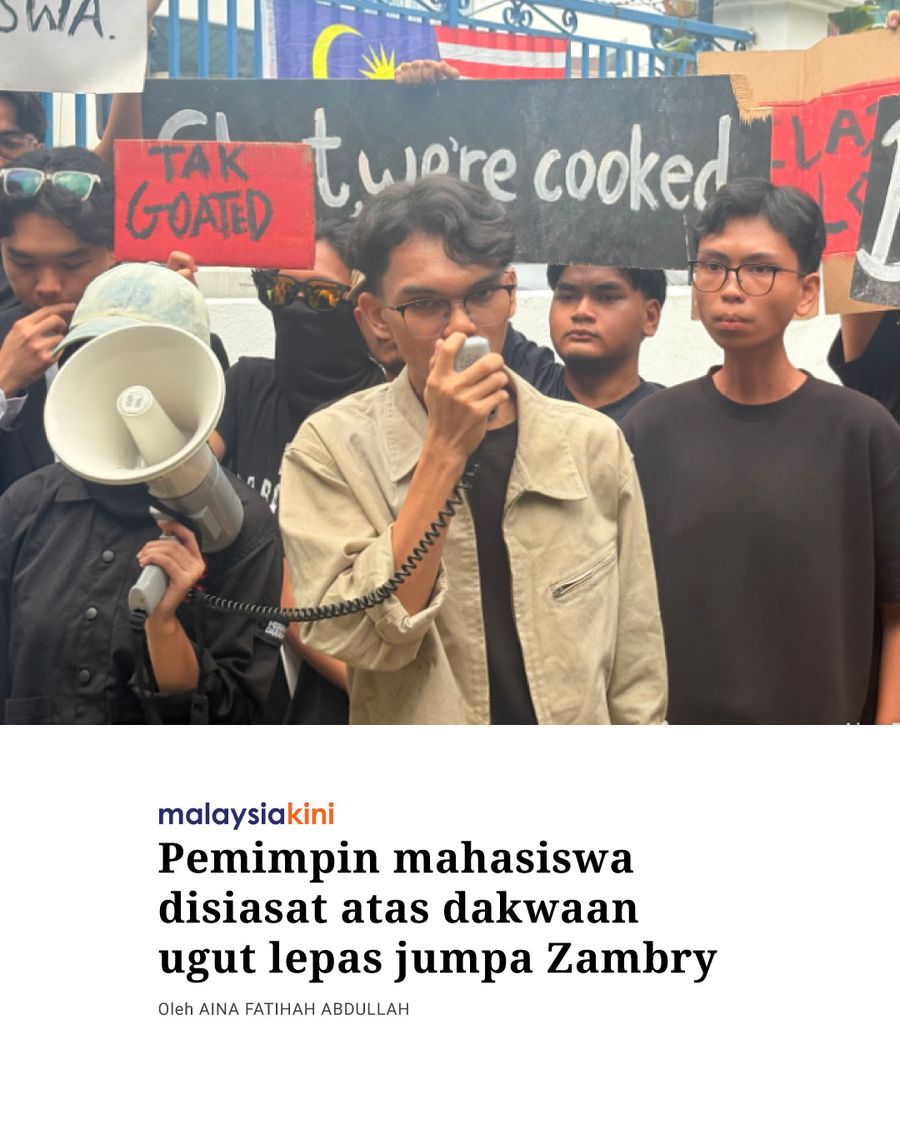 Pemimpin mahasiswa disiasat atas dakwaan ugut lepas jumpa Zambry