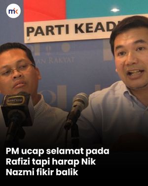 PM ucap selamat pada Rafizi tapi harap Nik Nazmi fikir balik