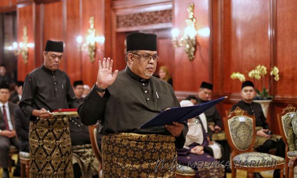 Ab Rauf sworn in as Malacca's 13th Chief Minister