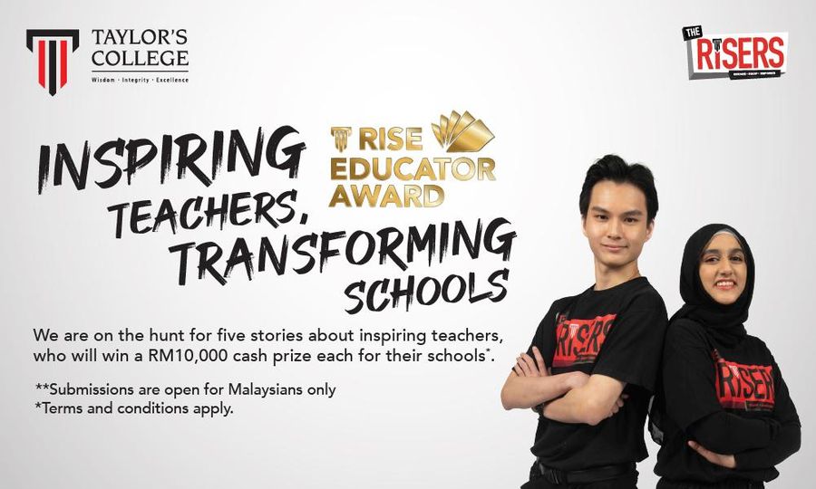 Taylor’s College to reward five of the nation’s inspiring educators with RM10,000