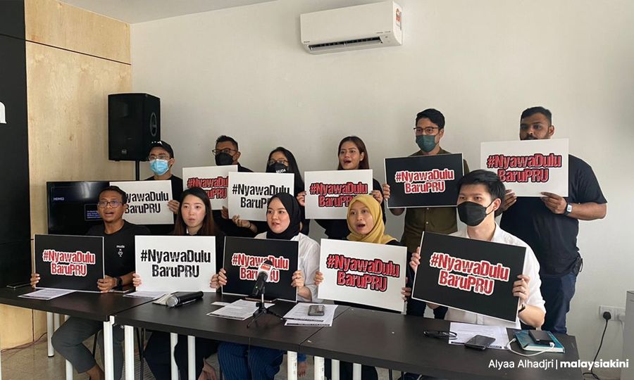 Muda bantah PRU15 ketika banjir, anjur himpunan Sabtu ini