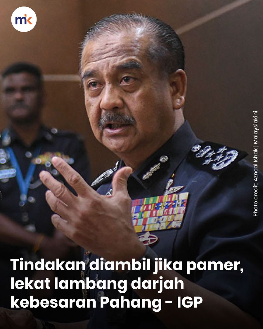 Tindakan diambil jika pamer, lekat lambang darjah kebesaran Pahang - IGP