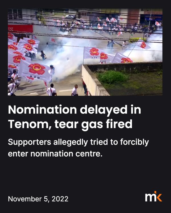 Nomination delayed in Tenom, tear gas fired