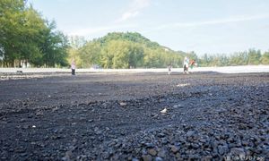 Operasi bersihkan tumpahan 7,000 tan arang batu di Pantai Teluk Kalong