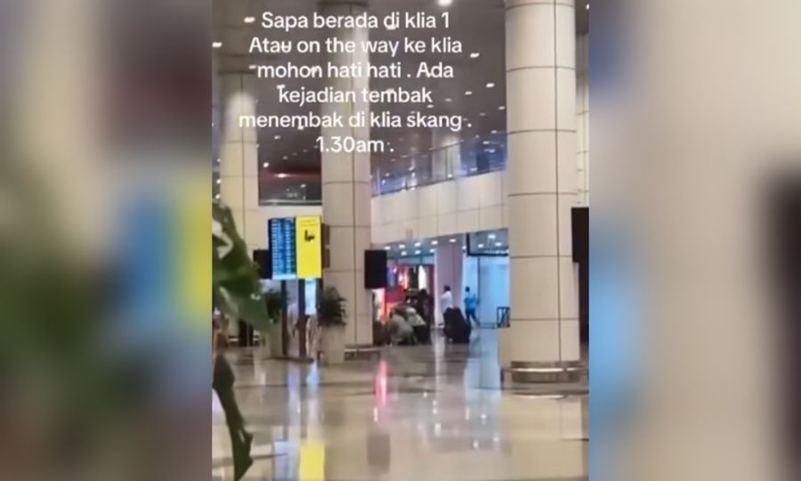 KLIA1发生枪击案，男子企图杀妻射中保镖