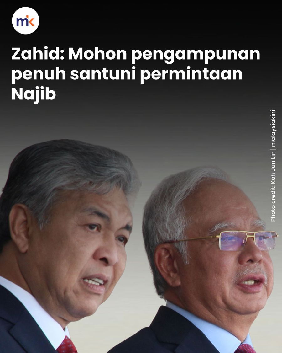 Zahid: Mohon pengampunan penuh santuni permintaan Najib 