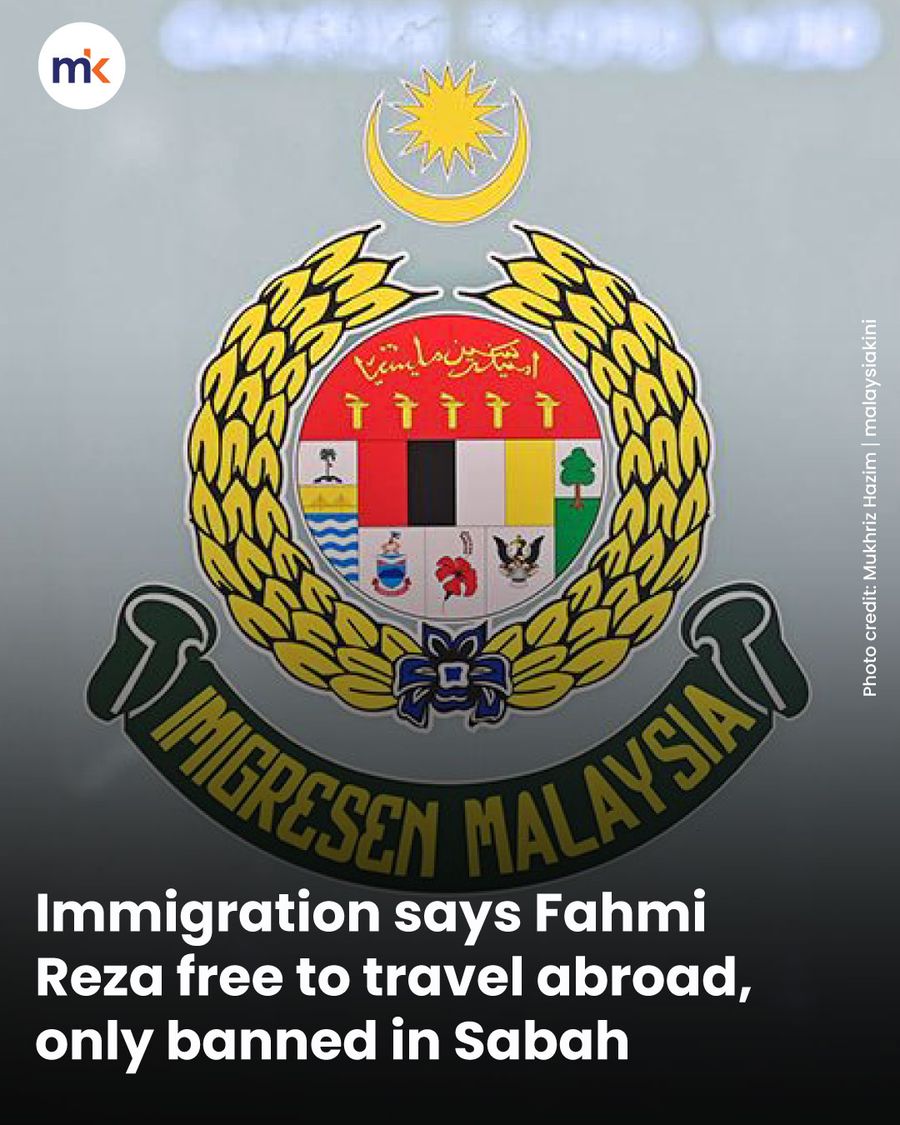 Immigration says Fahmi Reza free to travel abroad, only banned in Sabah