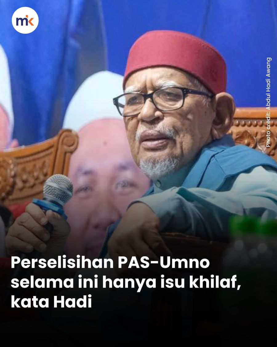 Perselisihan PAS-Umno selama ini hanya isu khilaf, kata Hadi