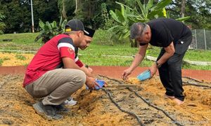 Mat Sabu tanam bawang di rumah rasmi menteri