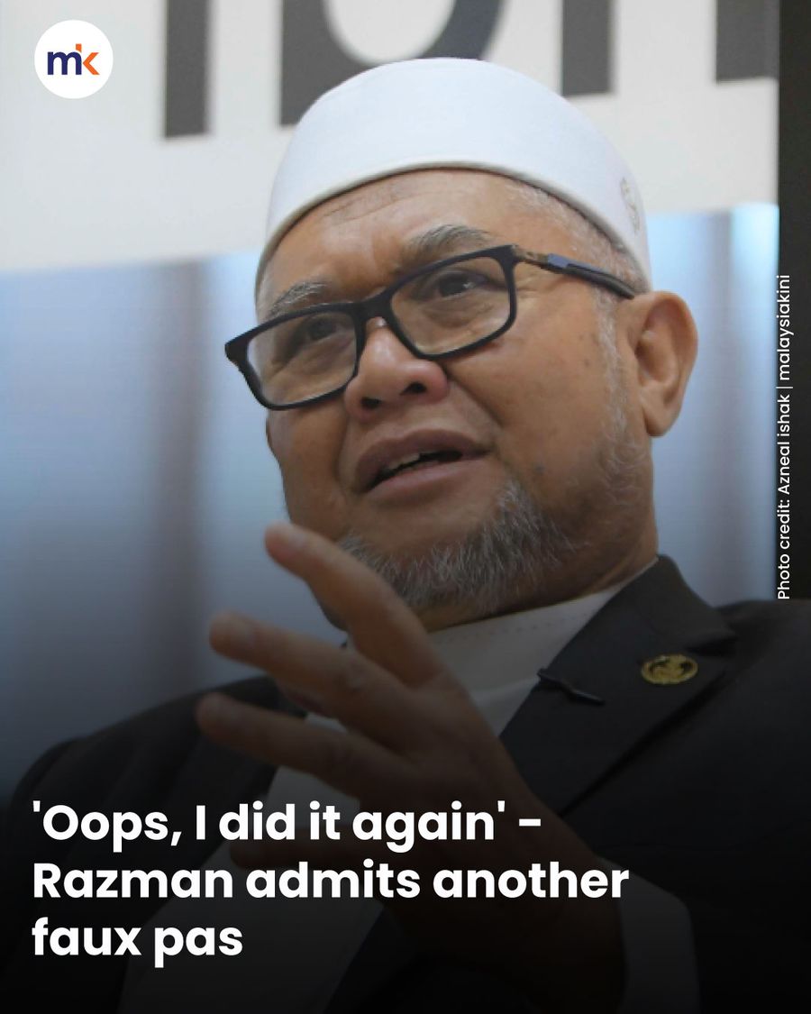 'Oops, I did it again' - Razman admits another faux pas