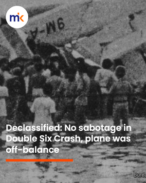 Declassified: No sabotage in Double Six Crash, plane was off-balance