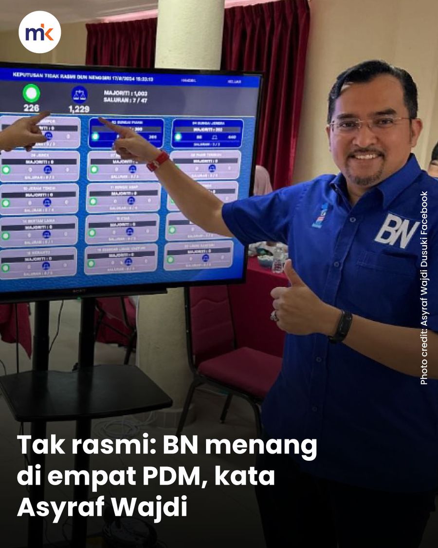 Tak rasmi: BN menang di empat PDM, kata Asyraf Wajdi