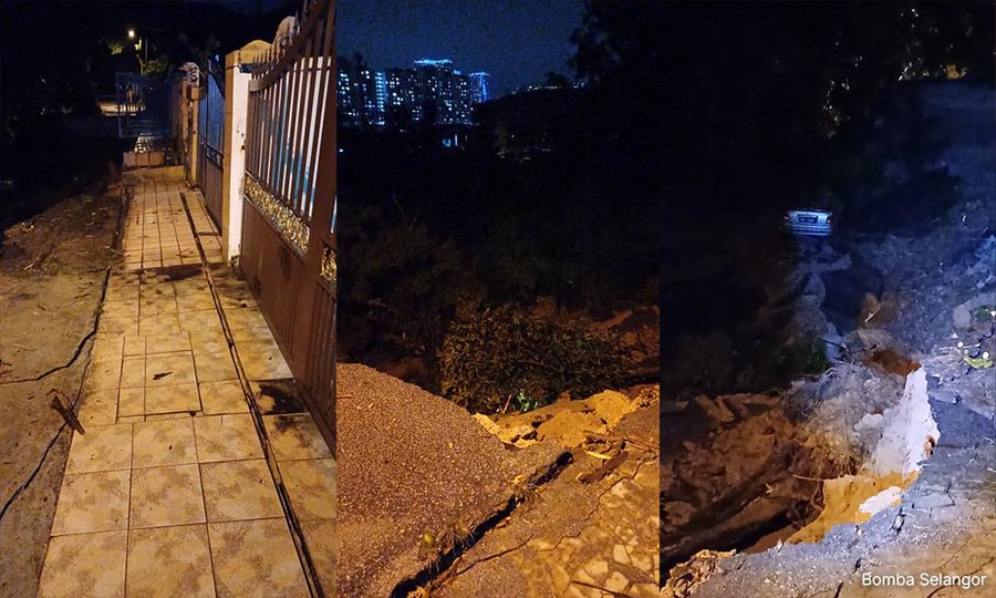 Puchong landslide: Land office inspecting affected houses