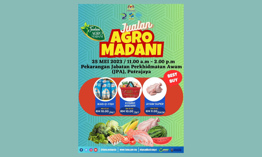 1.8 juta isi rumah bakal menikmati penjimatan melalui Program Jualan Agro MADANI