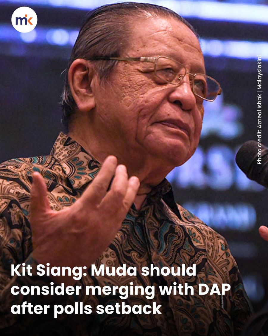 Kit Siang: Muda should consider merging with DAP after polls setback