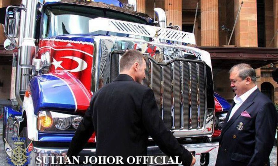 Johor royalty's Mack truck in accident on highway