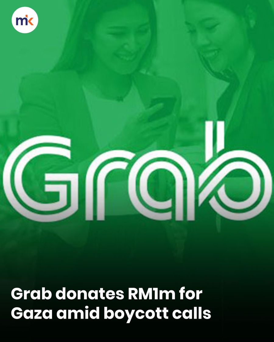 Grab donates RM1m for Gaza amid boycott calls