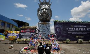Indonesia police say 6 facing criminal charges over soccer stampede