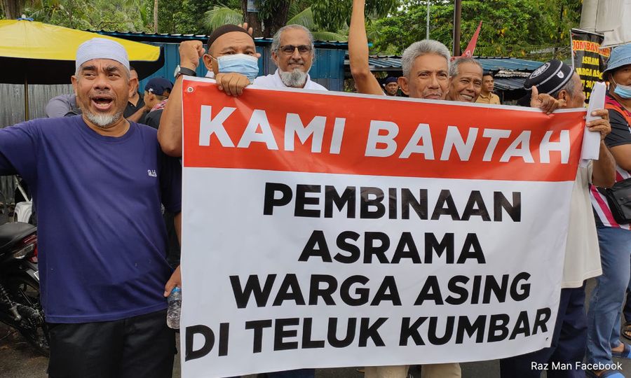 Penduduk Teluk Kumbar terus bantah bina asrama pekerja asing
