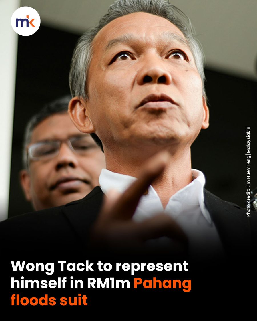 Wong Tack to represent himself in RM1m Pahang floods suit