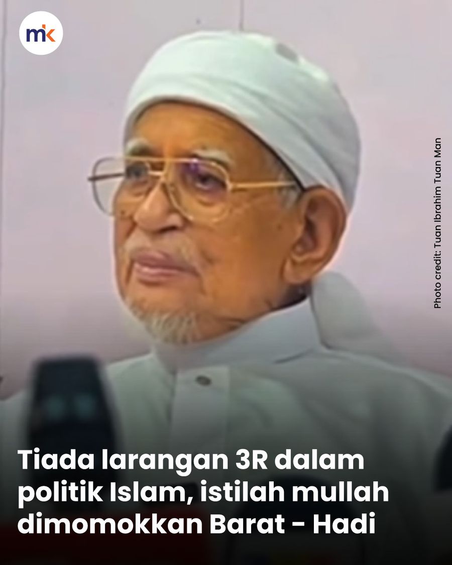 Tiada larangan 3R dalam politik Islam, istilah mullah dimomokkan Barat - Hadi
