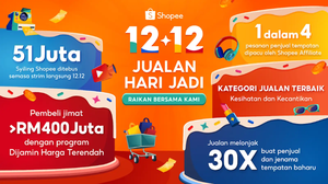 Penjual dan Jenama Tempatan Baharu Capai Peningkatan Jualan 30 Kali Ganda semasa Shopee 12.12 Jualan Hari Jadi